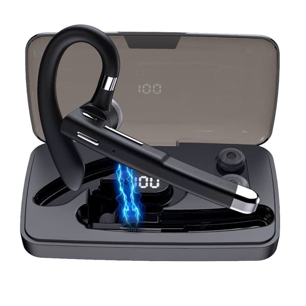 Støyreduserende Bluetooth-headset med enkelt øre, forretningshengende øre Bluetooth-headset