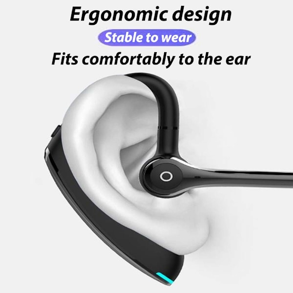 Bluetooth 5.1 langaton kuuloke vedenpitävä melunvaimennus (musta)