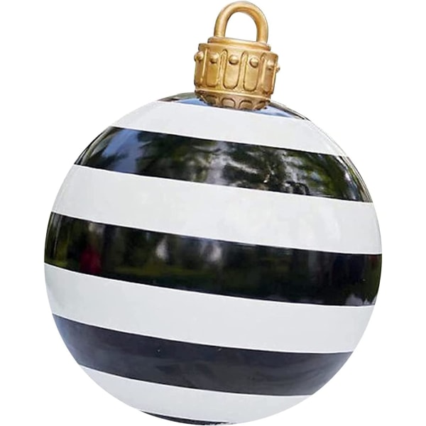 60cm gigantiske oppblåsbare julekuler - utendørsdekorasjon - store julekuler til bryllup, festival, hjemmedekor, hage, plen, hage, utendørsdekor