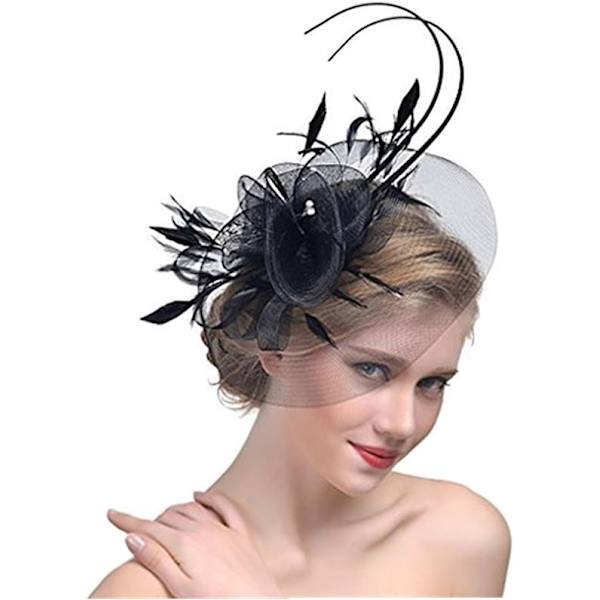Bröllopsslöja Hätta Bröllopshuvudbonad Bröllopsfascinator Hatt