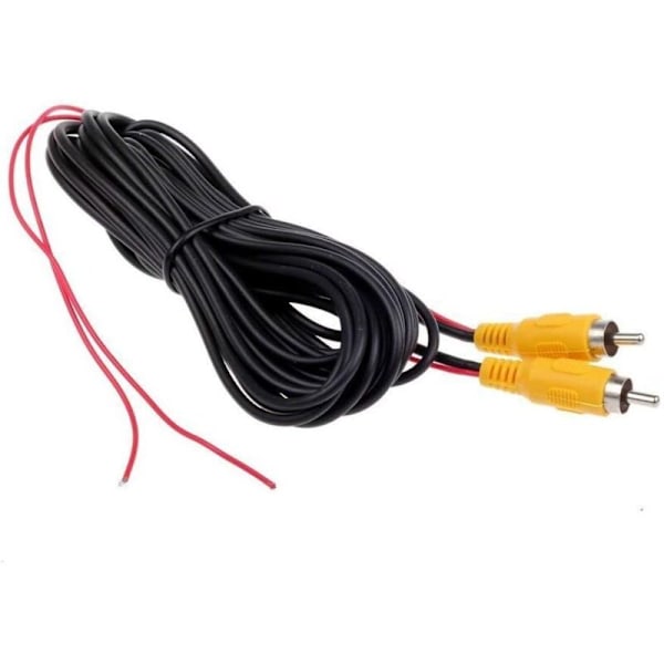 6M Video Skjøteledning RCA Jack Kabel Phono Plugg Kobling Plugg for Bil Rygge Deteksjonsledning Rød