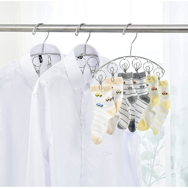 Sock Dryer Fällbar Torkställ Strumpor Hängare Vindtät Klädhängare Hängare Platsbesparande Droppställ Lämplig för Strumpor 4 Pack