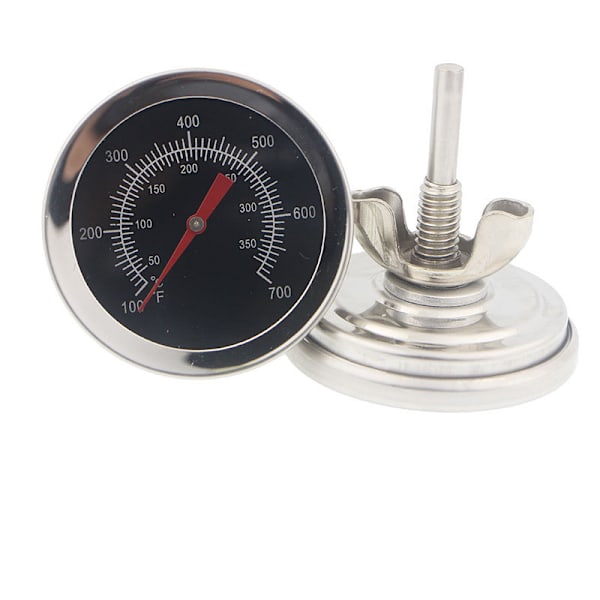 Rustfrit stål termometer BBQ BBQ ryger BBQ termometer værktøj（100 til 700 grader Fahrenheit）