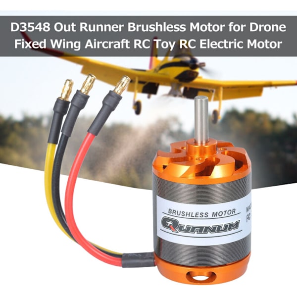 D3548 OUT RUNNER BAISSER MOTOR til drone, fastvinget fly, RC legetøj, RC 790KV elektrisk motor