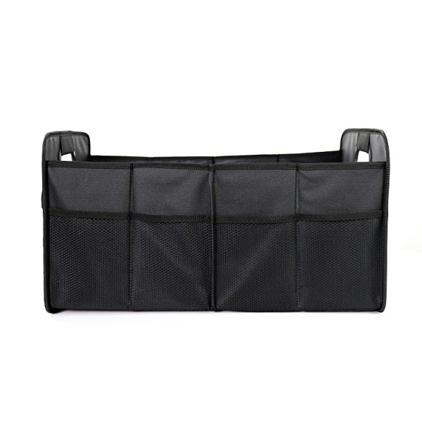 Hopfällbar bilbox XL, hopfällbar shoppingbagageutrymmesväska, bagageutrymmesorganisatör, hopfällbar bilväska, hopfällbar korg, bagageutrymmesväska, förvaring, låda, svart, 54 cm x 35 cm x 2