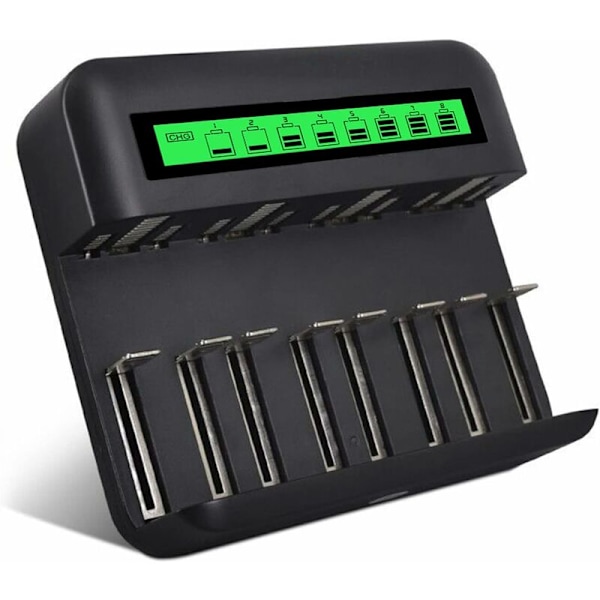 USB LCD batteriladdare för AAA C D Ni-MH Ni-CD uppladdningsbara