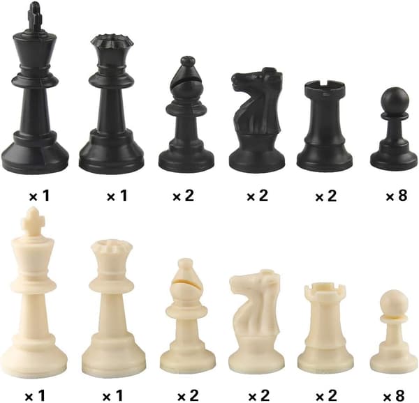 32 schackpjäser Endast schackpjäser XQZ-03 (Plast-75mm)