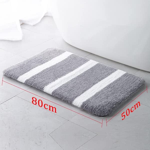 Badematte 50cm x 80cm Antislipp, Maskinvaskbar, Superabsorberende Badematte