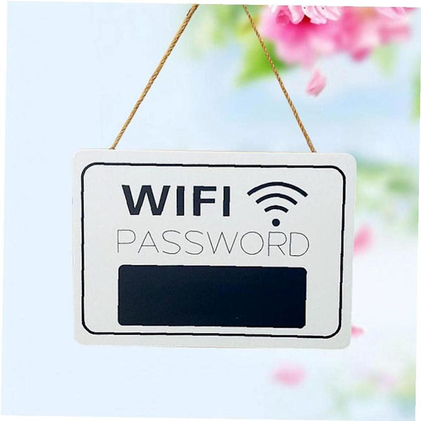 Puinen Wifi-salasanapaneeli Ripustuslevy Vastaanotto Ripustuslevyt Wifi-taulu Kotitalo Kartonki Kojelauta