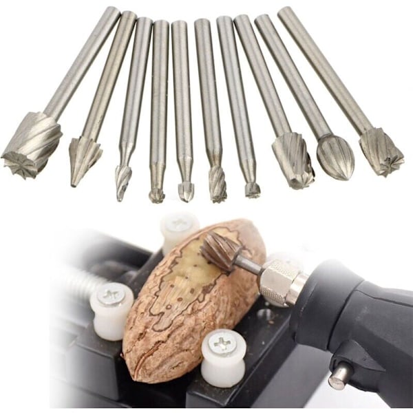 20 stk. Dremel Tungsten Carbid Skærefræsere Bor Bits Rotary Sliber