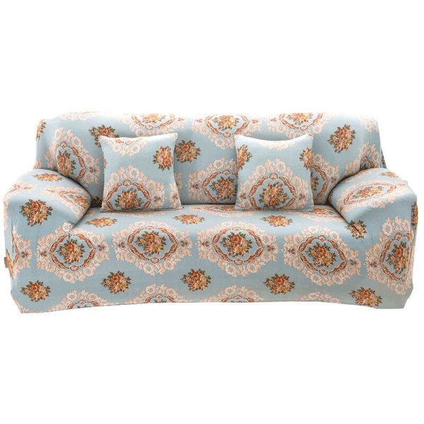 Sofföverdrag 2-sits 140-180cm Sofföverdrag med moderna armstöd överdrag universal elastisk blå soffa sofföverdrag skyddande överdrag
