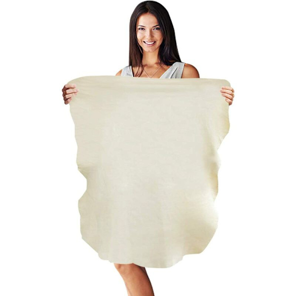 Sæmskind Bilklude, Naturlig Sæmskind, Superabsorberende Auto Bilvask Håndklæde, 60cmx80cm