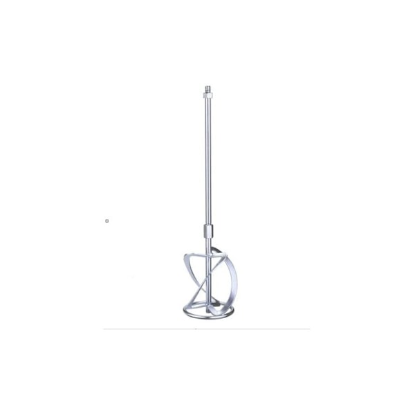 Sett med 1 visper for maling- og mørtelblandere (1 tilbehør, total lengde 58 cm, blandingsdiameter 120 mm, M14 gjenge)