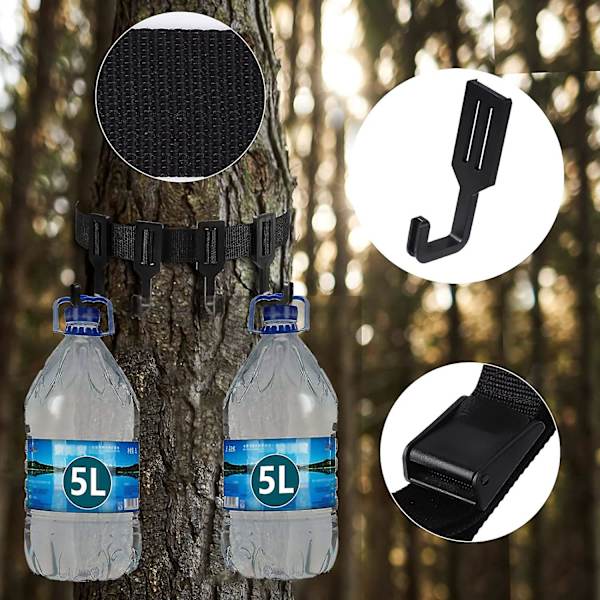 Trädstativ Remhängare Med 4 Krokar, Utomhus Trädstativ Båge Utrustningshängare För Jakt, Camping, Vandring