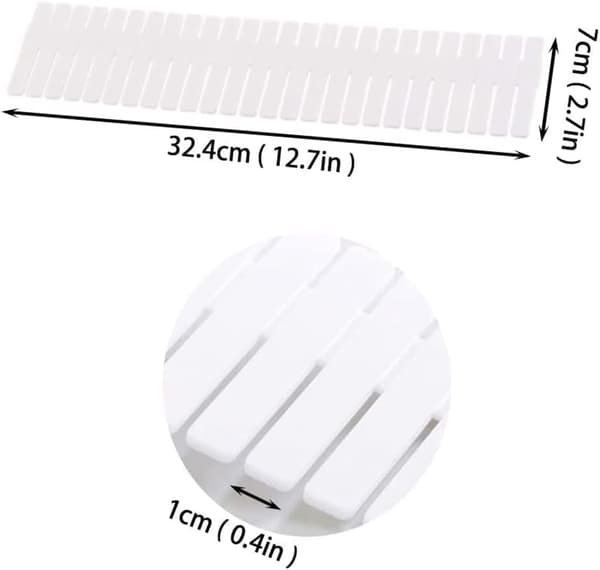 Skuffeskiller, Plastskabsdeler, Justerbar Gitter Skuffe, 4