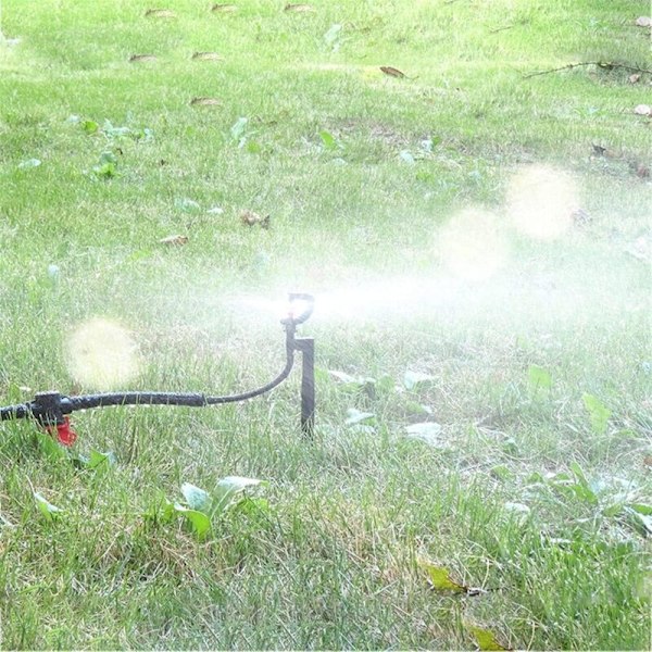 Vandingsspreder, 20 dele, mikro-vanding ved 180 grader af type G, til vanding af have drivhus med vandingsslange 4/7 (20cm)