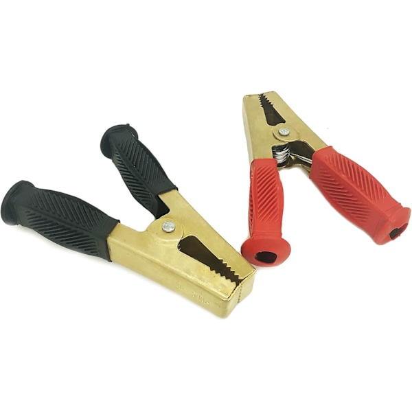 Bilbatteri Alligator Klemmer Isoleret Batteriklemmer Batteriopladningsklemmer Jumperkabelklemmer Sveiseklemmer (L)