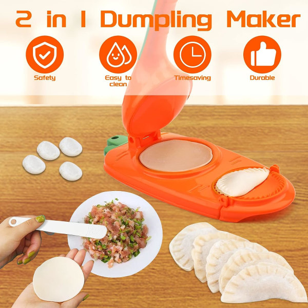 Grön 2-i-1 Tortilla Press Maker, Manuell Form Maker för Dumpling