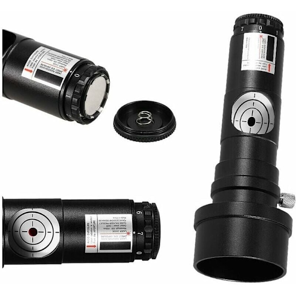 1.25in 2 tommer Kollimator Teleskop Reflektor Adapter Newtonsk Teleskop SCA Laser Kollimation 7 Lysstyrkeniveauer Astronomisk Teleskop Justering