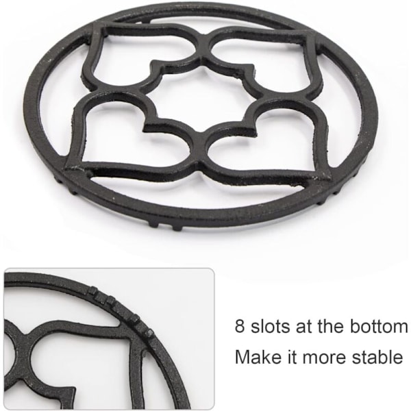 Stödplatta för Ring Gasolkök - 19cm Universal Platt Galler med 8 Fästspår i bakgrunden för kaffebryggare liten kastrull matlagning ugn