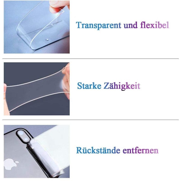 3M VHB 4910 Dubbelsidig Extra Stark Transparent, Självhäftande tejp, vattentät och ultraresistent mot höga temperaturer för dekoration & fixering av