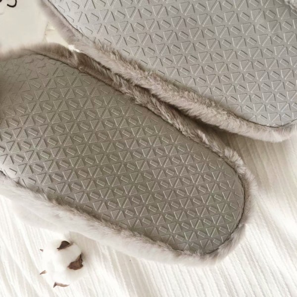 Tecknade pingvinslippers vinter varma mjuka plysch hemtofflor halkfri botten lätta fluffiga stickade tofflor en storlek
