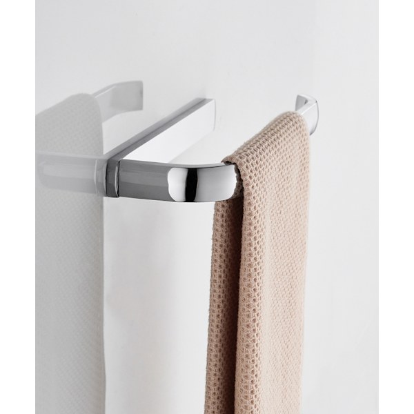 Moderne toiletrulleholder til vægmontering, messing, kromfinish (messing)