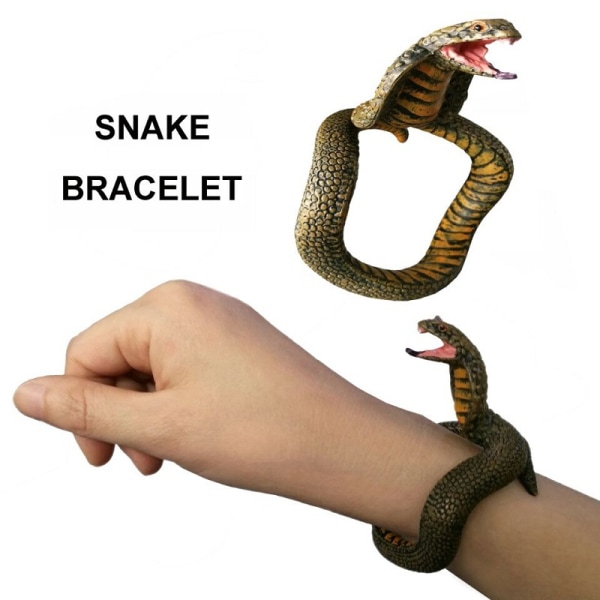 Snake Python Armbånd Simulering Dyremodel Figur Plast Sjov
