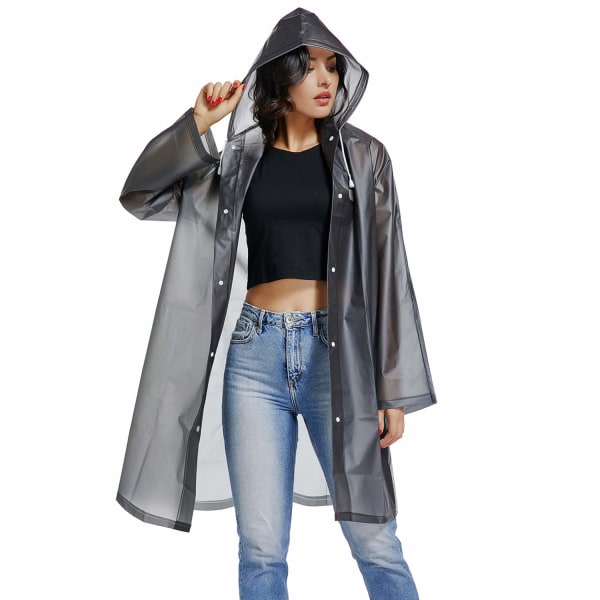 Förtjockad fashionabla stormsäker regnkappa Travel Raincoat XL(XL)