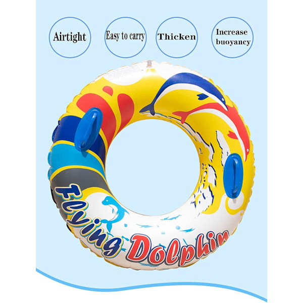 Svømmering, Svømmering, Oppustelig Ring, Svømmering Flydende Svømmering Hawaiiansk Svømmering Ideel til Voksne Teenagere Strand og Pool.