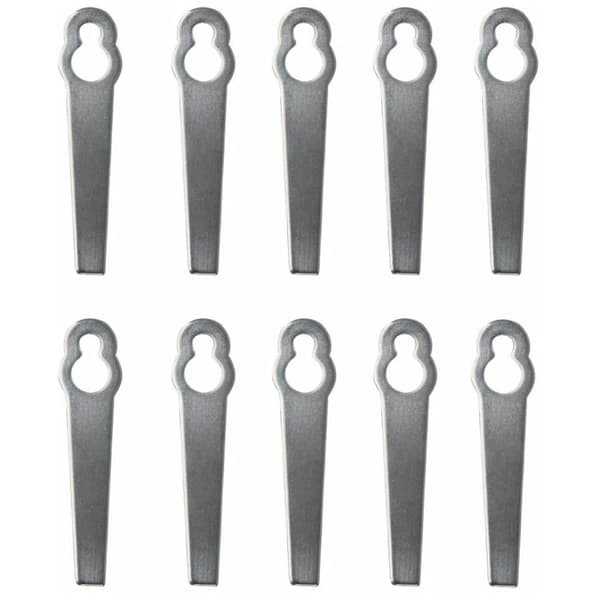 10 stk metallkantklinge, universalklipperblad for gressklipper, erstatningsblad for gresstrimmer