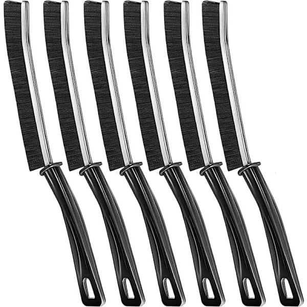 6 st Fönsterspår Rengöringsborste Set, Badrumsrengöringsborste, Kakelfogborste, Styv Borst Rengöringsborste för Fönsterspår, Badrum