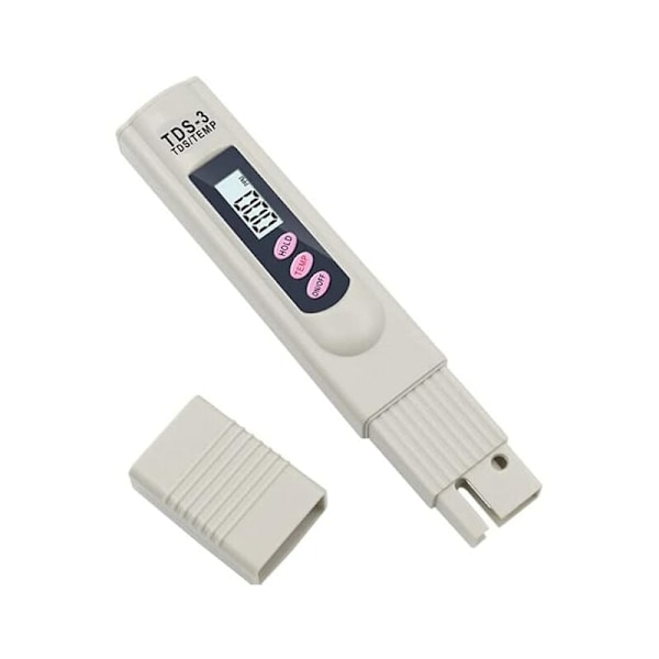 TDS-3 juomaveden mittari LCD digitaalinen kannettava vedenlaadun lämpötilatesteri ja ppm veden puhtaus testeri 0-9990 ppm juomaveden hydr
