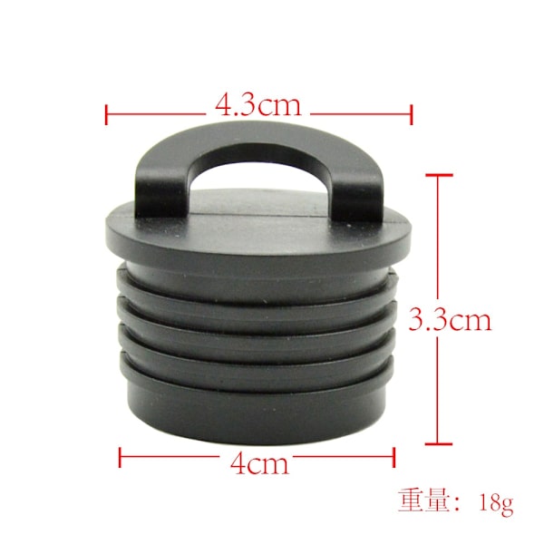 Ny kajakavtappningsplugg Vattentät gummiplugg Avtappningsplugg (2-pack)