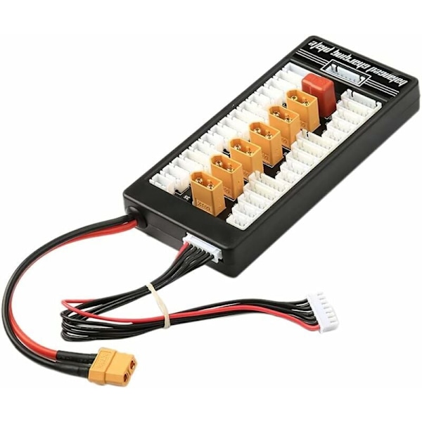 LIPO XT60 T-BUG BATTERISTYRING 2-6S BALANCERET PAPED PAPED PAPTED KARTON med parallelbalanceret ladeplade