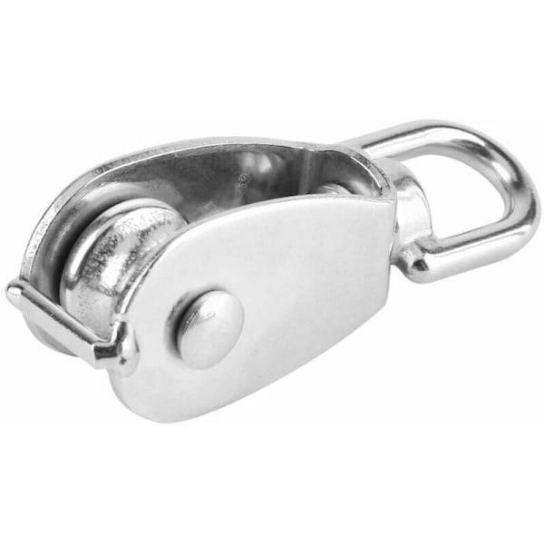 4 stycken 20 mm enkel rostfri ståltrissa 304 lyfttrissa lyftkapacitet lyfttrissa 75kg-silver