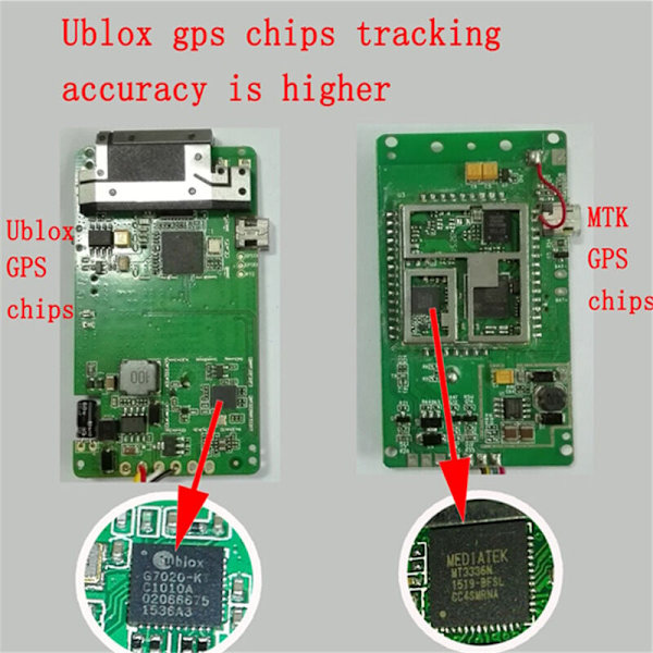 GPS Tracker, Realtidsspårare, Positionsspårare, Geo-fence, Alarm, Gratis App Stöldskydd för Bil Motorcykel Lastbil, 6.44.61.7cmGT02A