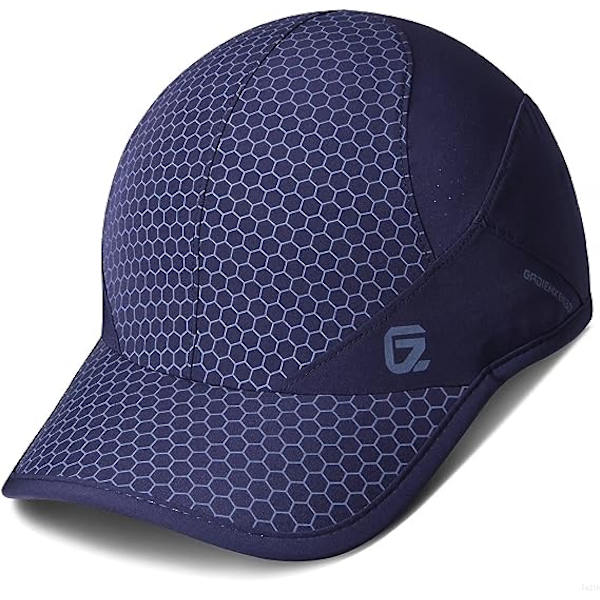 Tibetansk Cyan Stretch Sport Hat med blød, let og åndbar løbehat Unisex
