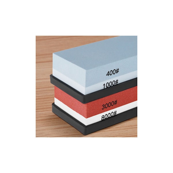 4-sidig slipestein, 400/1000 og 3000/8000 grit