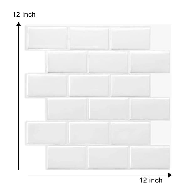Køkken Hvid Skræl og Sæt Backsplash