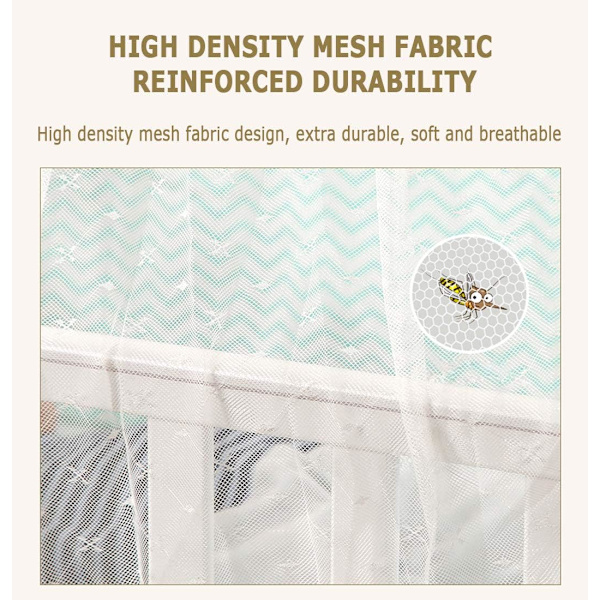 Baby Myggenet Polyester Krybbehimmel Prinsesse Nyfødt Multifunktionel Indendørs Løft Støtte Holdbar Åndbar Myggenet Bemærk, ingen støtte
