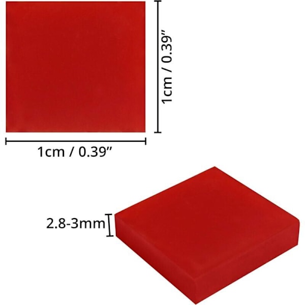 Mosaikfliser til kreative hobbyer (600 stk / 400g) - 1 x 1cm - Sortiment af glasmosaikfliser til indretning, rammer, blomsterkrukker, spejle,