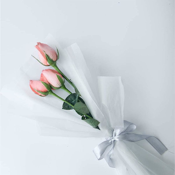 2 rullar 92 M satinband bredd 2 cm - Dekoration för blommor, presenter, bröllop, fester. (Silver)
