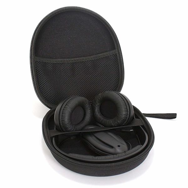 Bærbar Hovedtelefon Etui til Sony MDR-XFB950BT MDRZX310 MDRZX330 COWIN E7 Bose QC25 Grado SR80, Stof, Sort, One Size