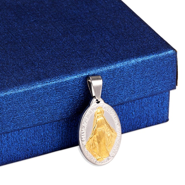 Chambre d'or smykker - anheng halskjede medalje Jomfru Maria Miracul