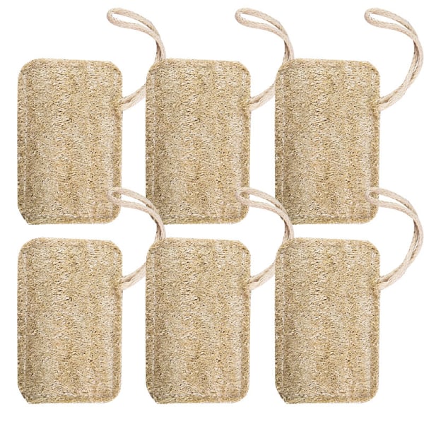 6 piece loofah natural kitchen dishwasher and pot double thickened loofah bed sheet and bath towel cleaning supplies