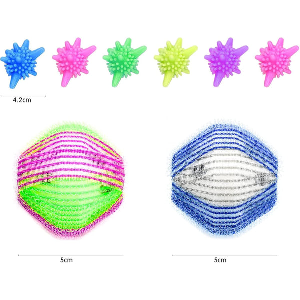 Vaskemaskine Kugle, 24 Stykker Vaskemaskine Anti Hår Kugle Vaskemaskine Kugler Genanvendelige Vasketøj Kugler, til Vaskemaskine, Pels fra Dyr, Tøj, Vær