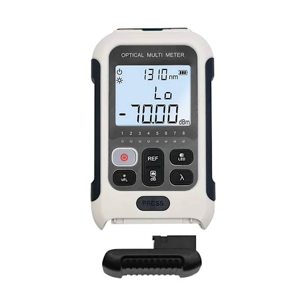 TM570 Gjenladbar Batteridrevet 3 i 1 Fiberoptisk Tester, Fiberoptisk Effektmeter med 15mw Visuell Feilsøker og RJ45 Kabel Tracker