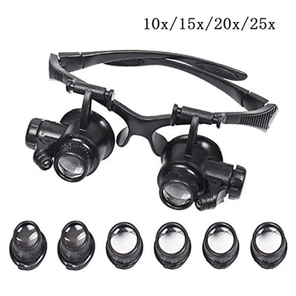 Forstørrelsesglas Forstørrelsesglas Justerbare Oplyste Forstørrelsesglas Forstørrelsesglas Forstørrelsesglas LED Forstørrelsesglas til Juveler, Alle Pre