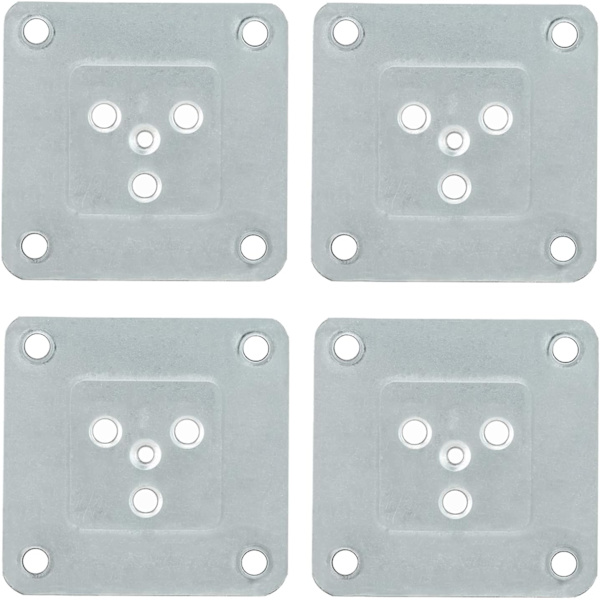 1,2 mm tjocka möbelbenfästen, 2-pack, industriella styrka soffbenfästen med skruvar, förstärk svaga skadade möbler